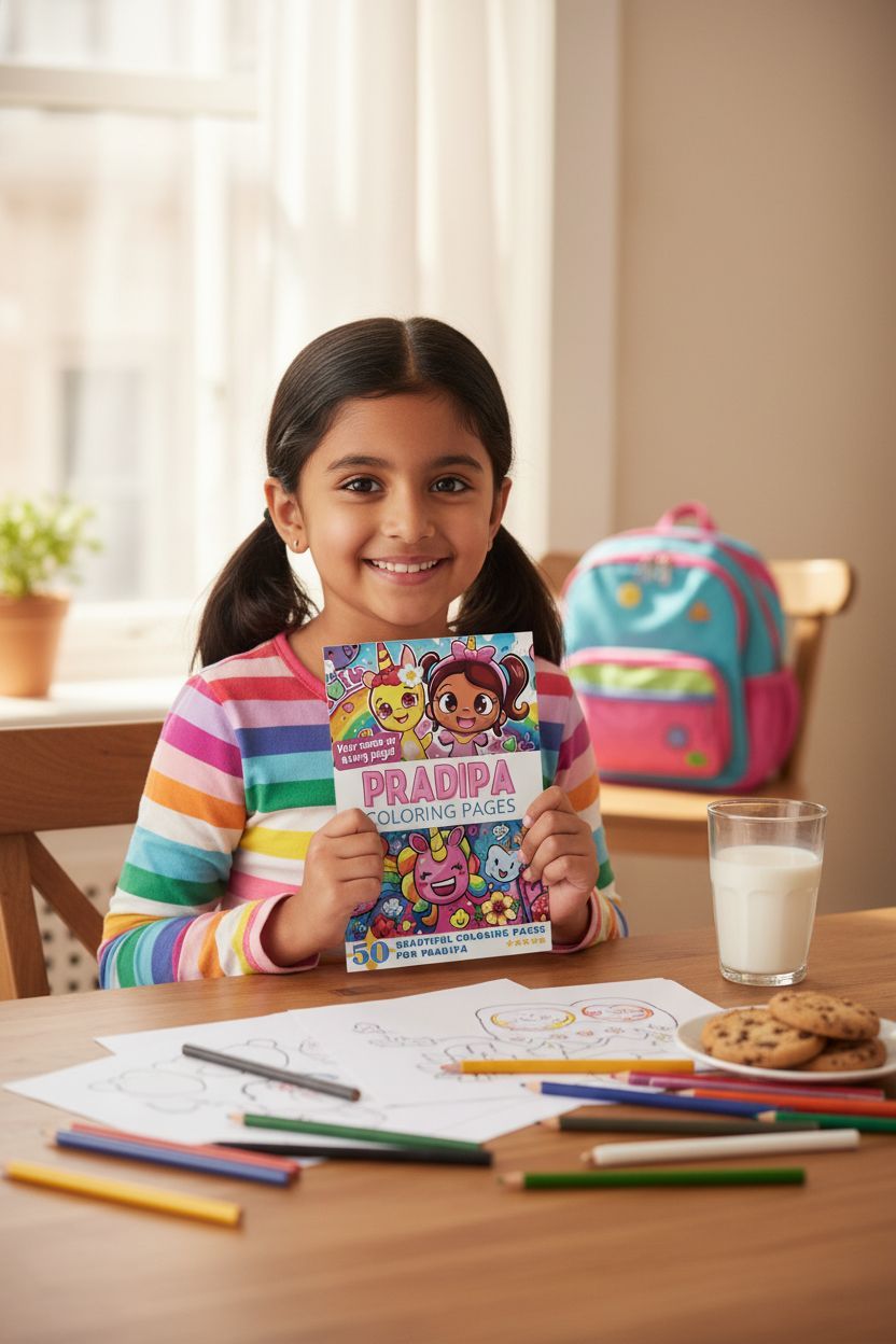 Pradipa personal coloring pages
