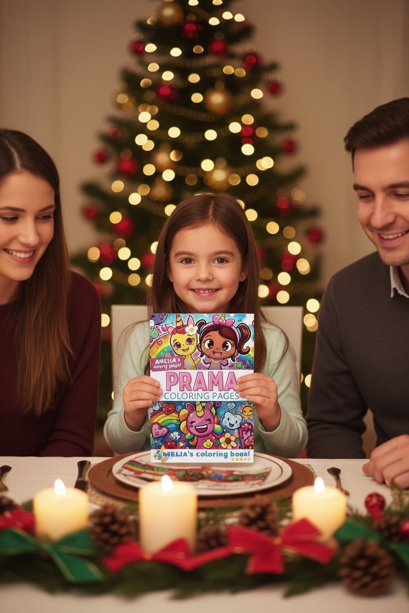 Prama Christmas coloring pages gift