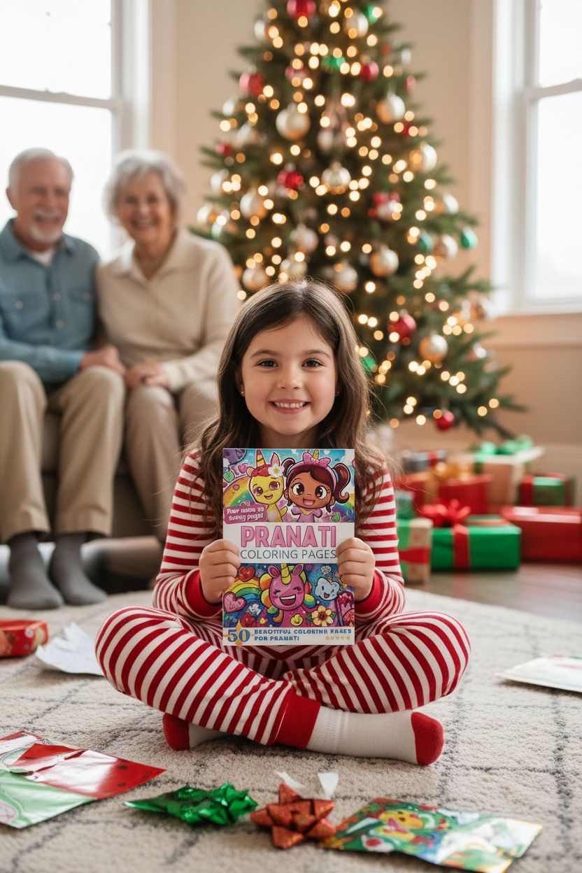 Pranati Christmas coloring pages gift