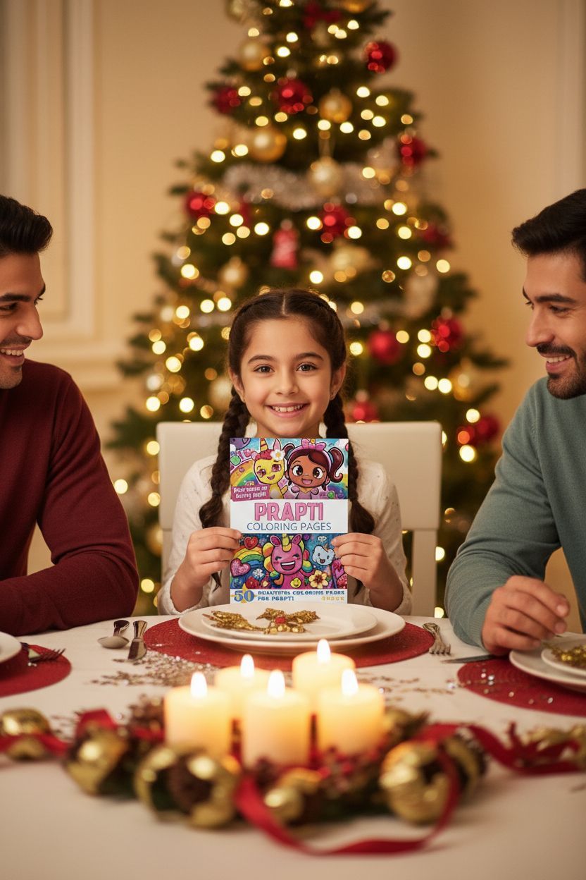Prapti Christmas coloring pages gift