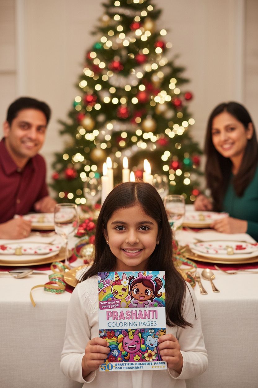 Prashanti Christmas coloring pages gift