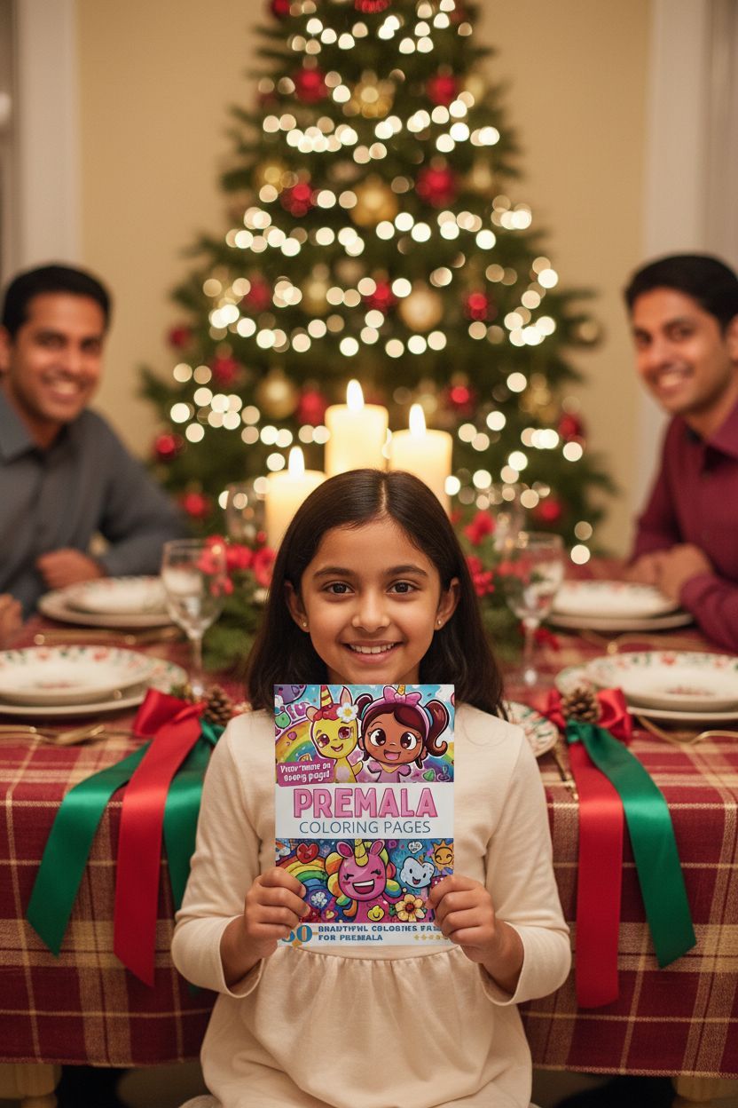 Premala Christmas coloring pages gift