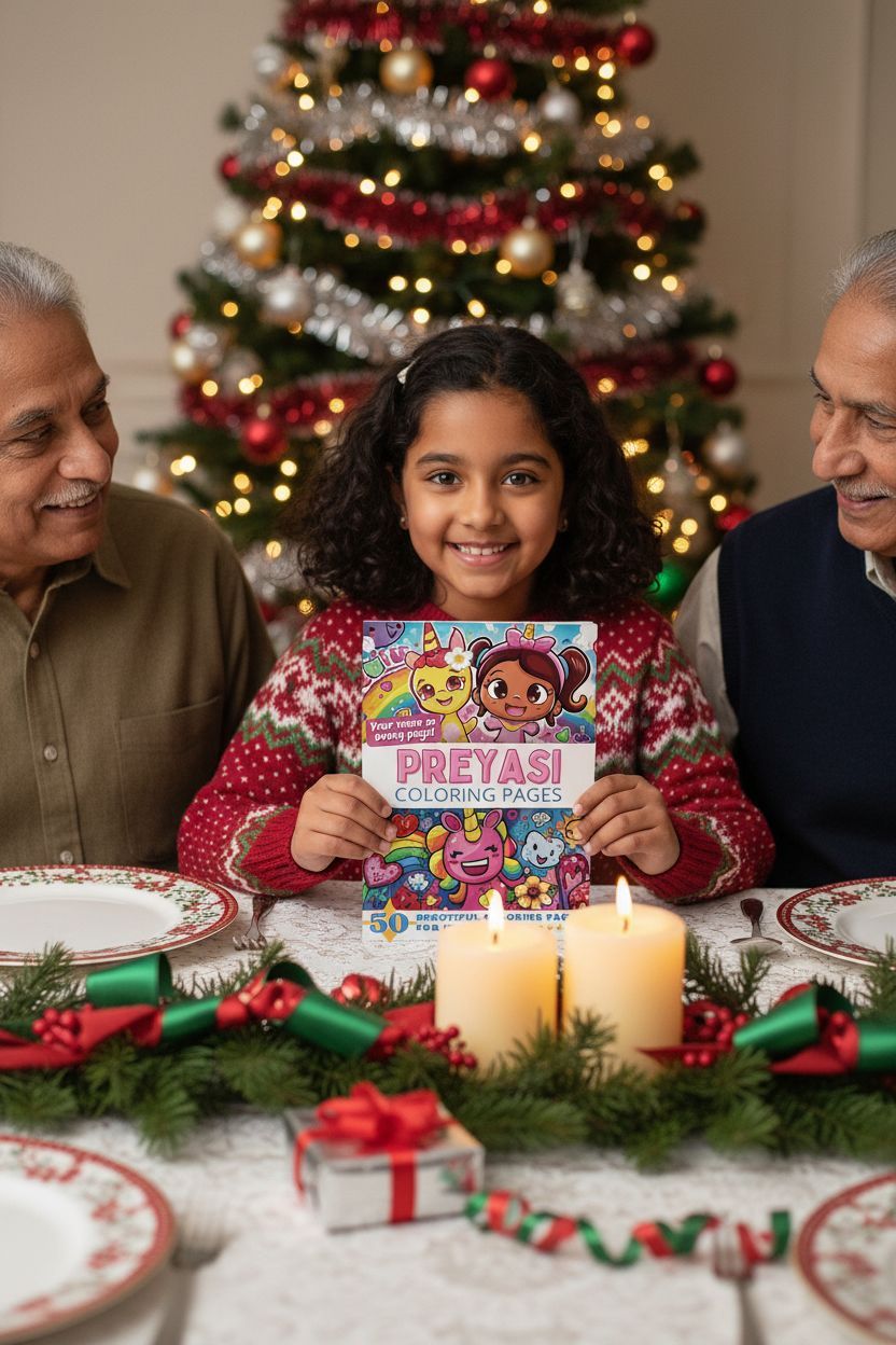 Preyasi Christmas coloring pages gift