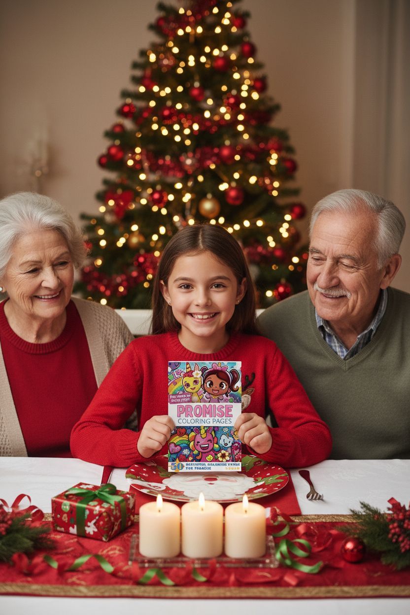 Promise Christmas coloring pages gift