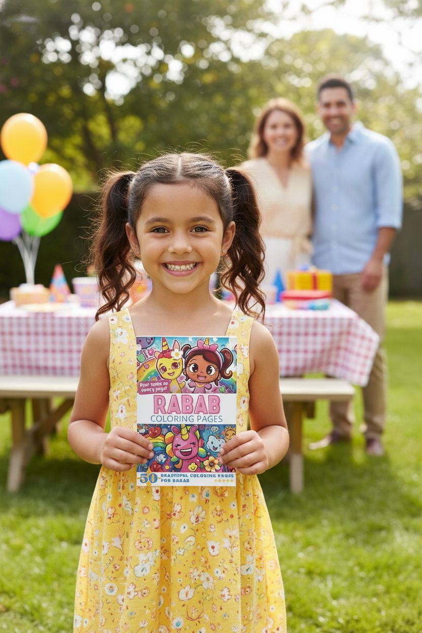 Rabab coloring book in use