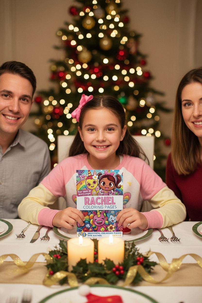 Rachel Christmas coloring pages gift