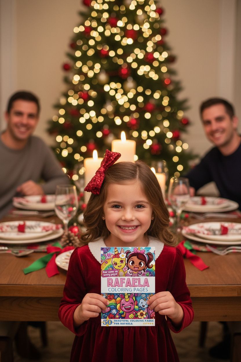 Rafaela Christmas coloring pages gift