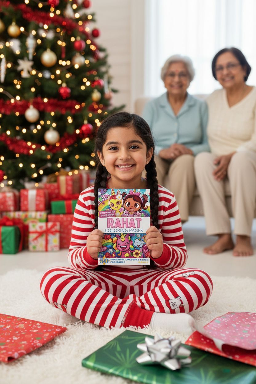 Rahat Christmas coloring pages gift