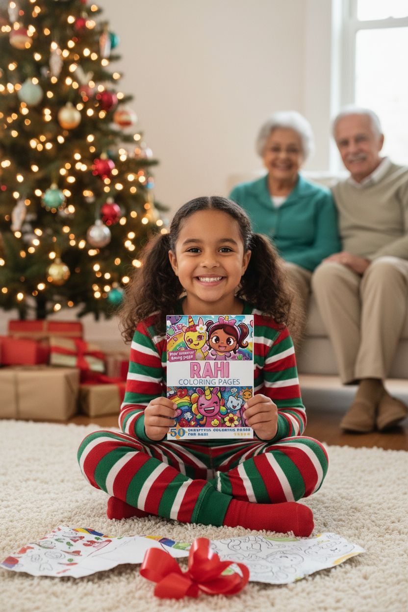 Rahi Christmas coloring pages gift