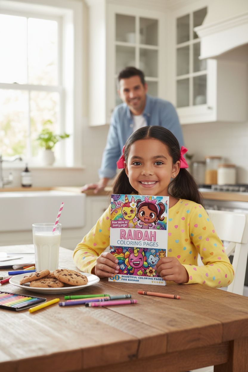 Raidah personal coloring pages