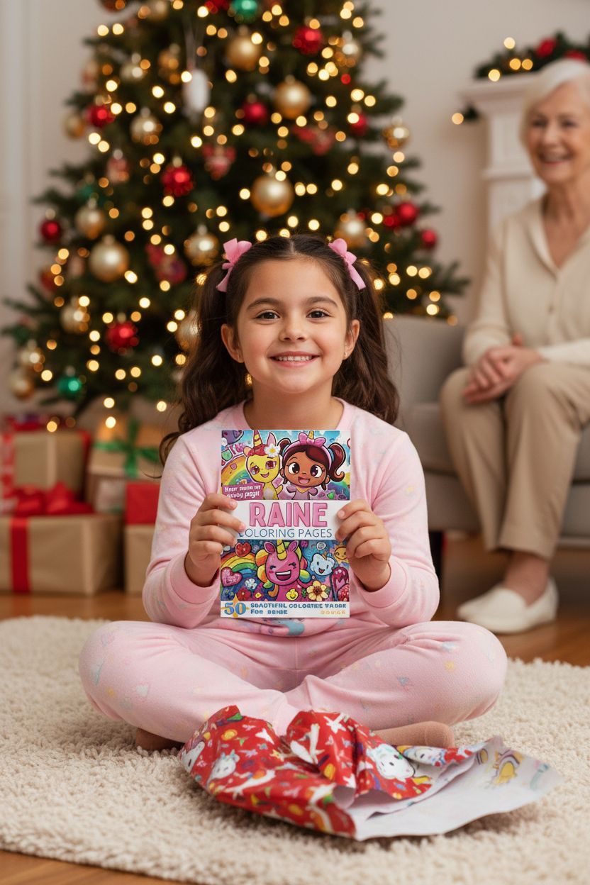 Raine Christmas coloring pages gift