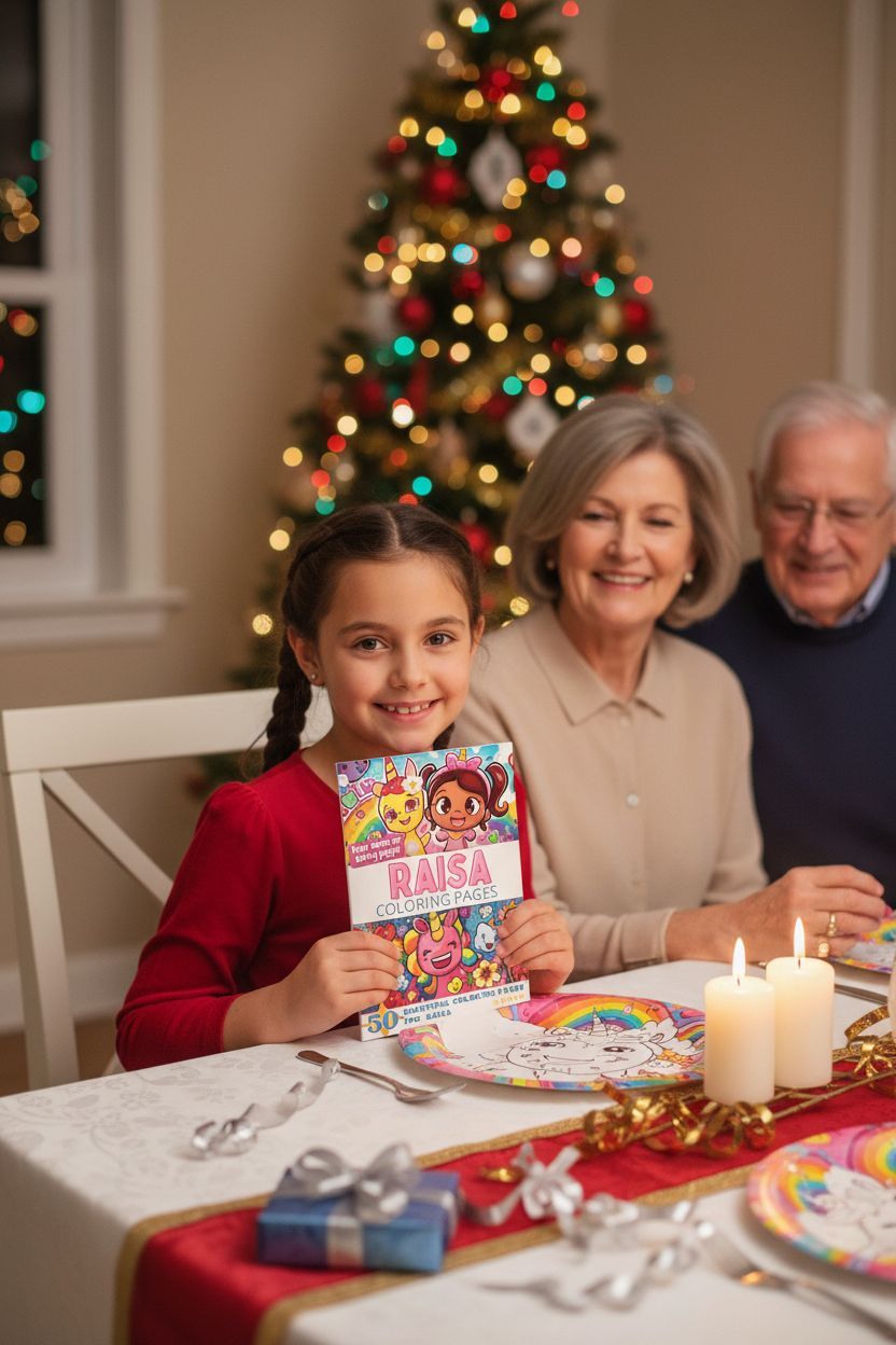 Raisa Christmas coloring pages gift