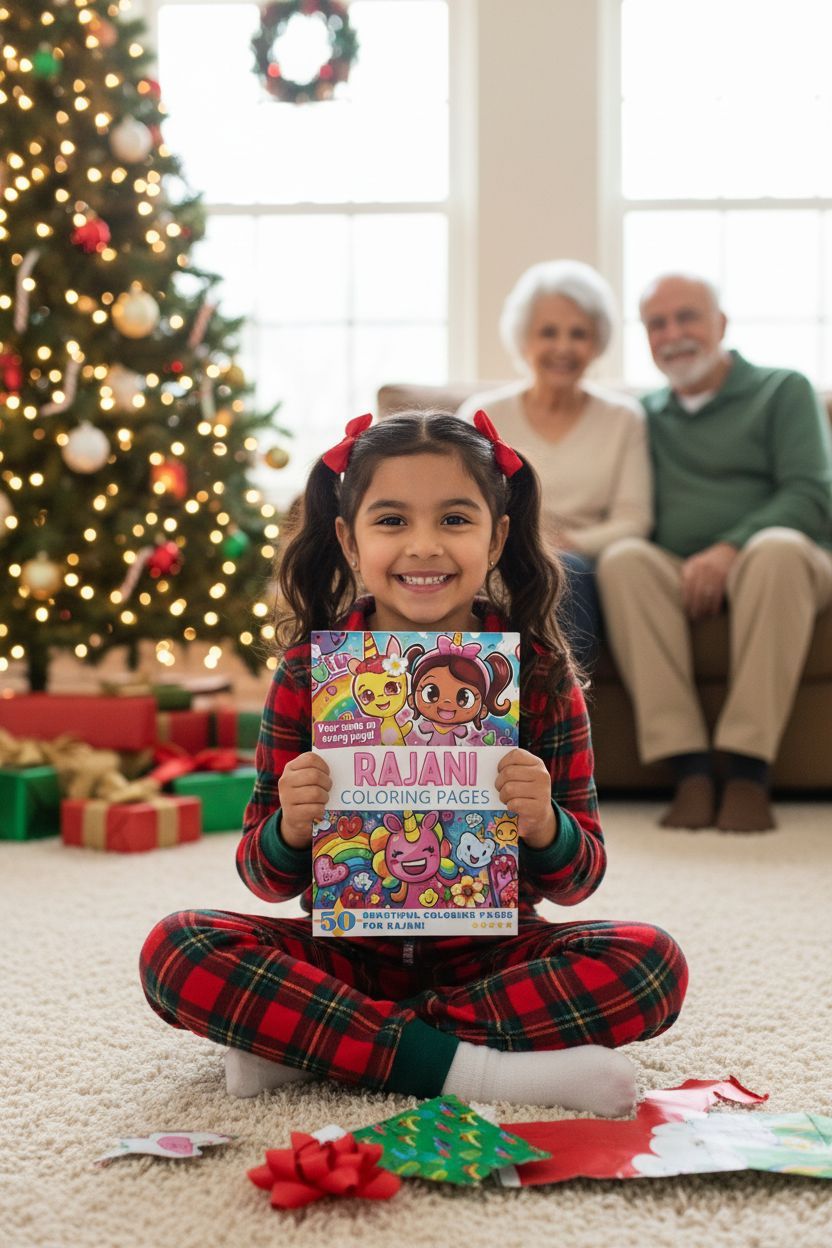 Rajani Christmas coloring pages gift