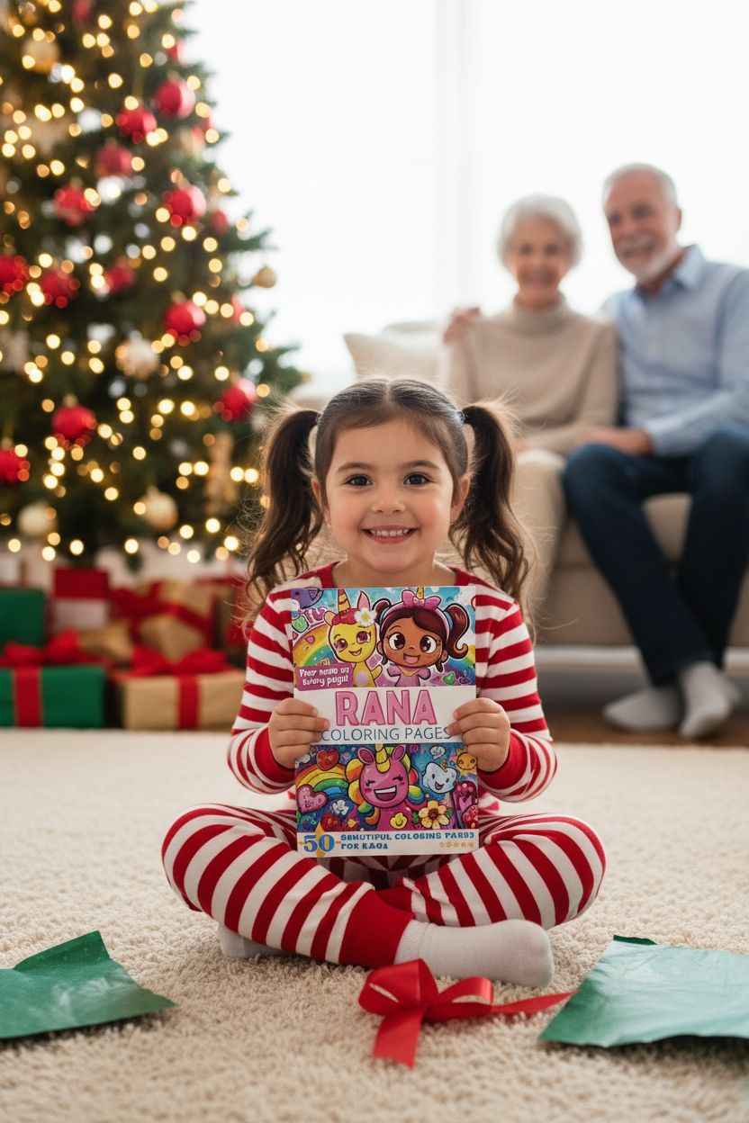 Rana Christmas coloring pages gift