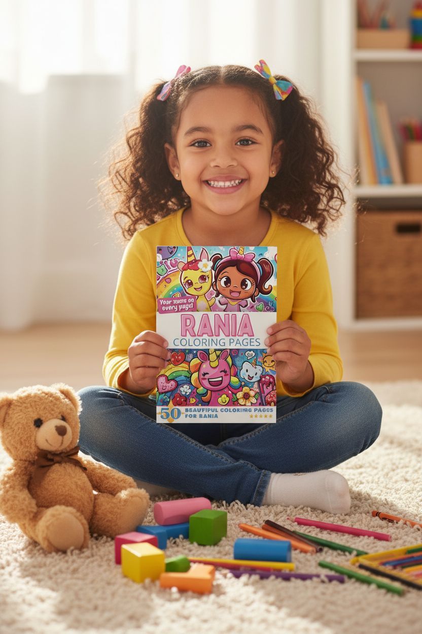 Rania personal coloring pages