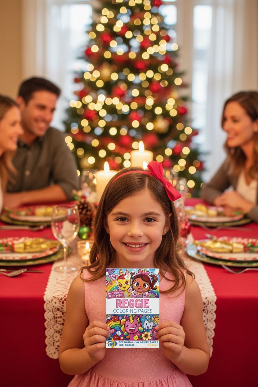 Reggie Christmas coloring pages gift