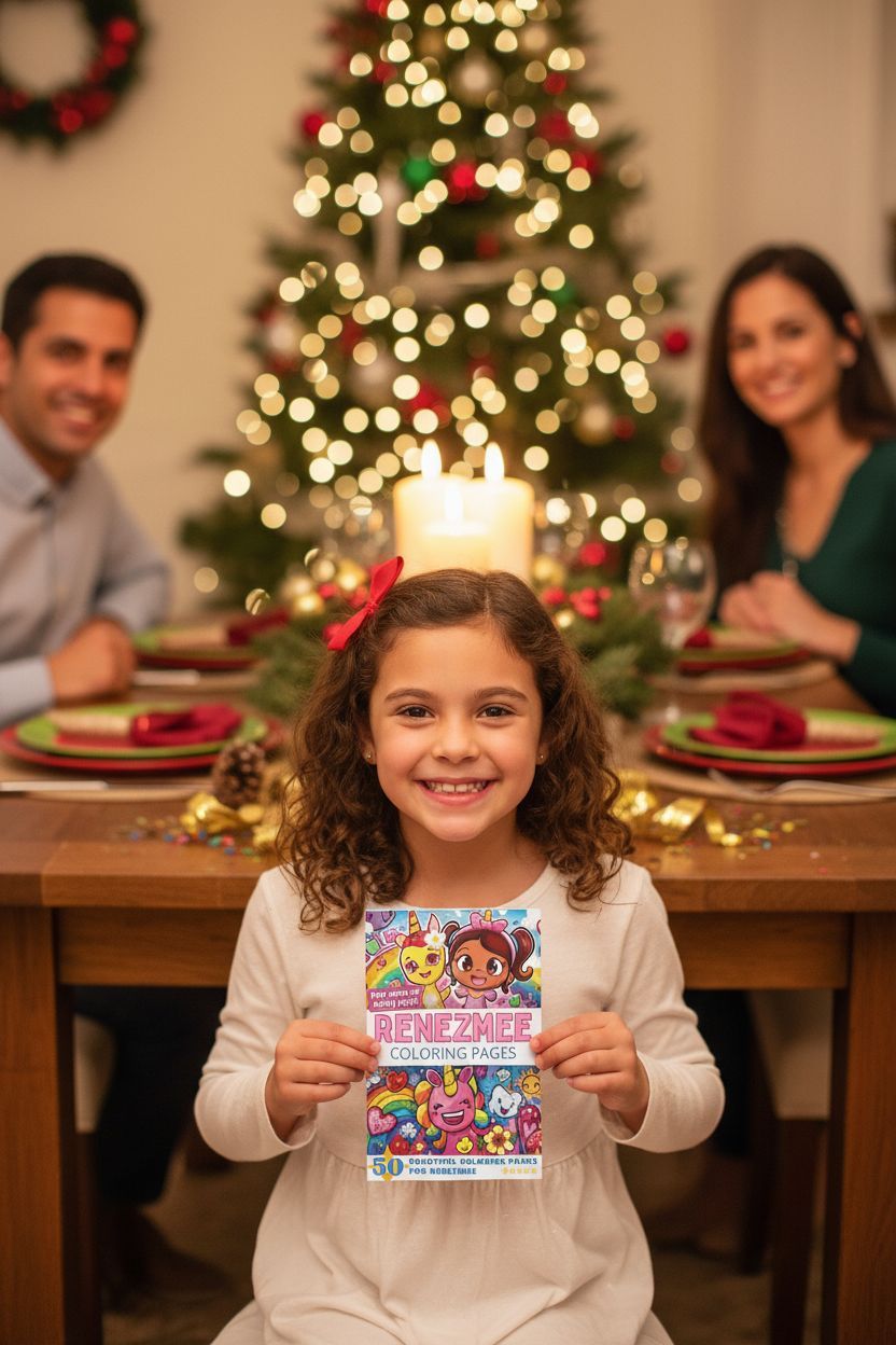 Renezmee Christmas coloring pages gift