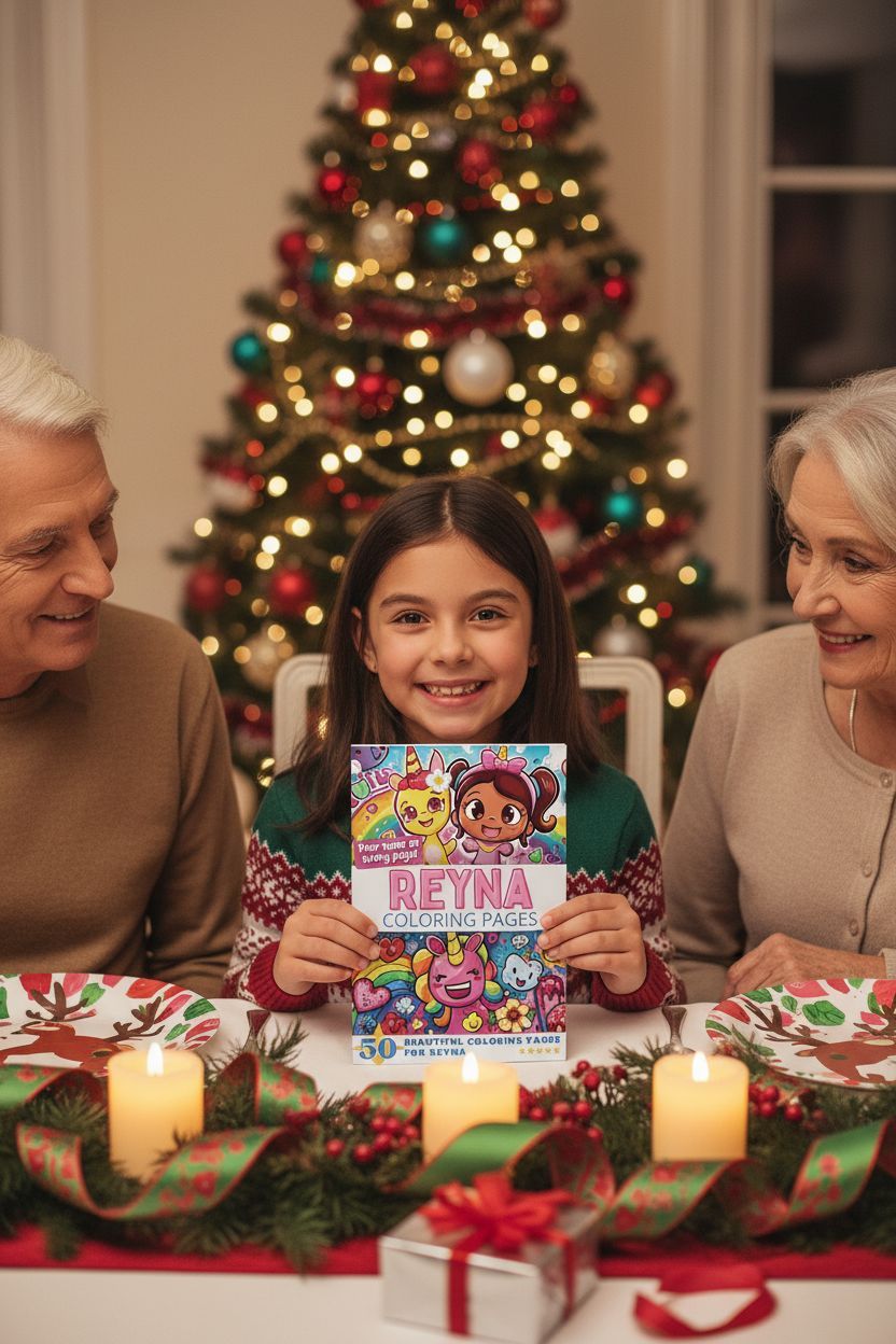 Reyna Christmas coloring pages gift