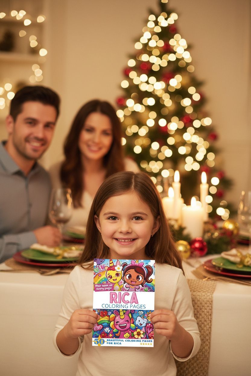 Rica Christmas coloring pages gift