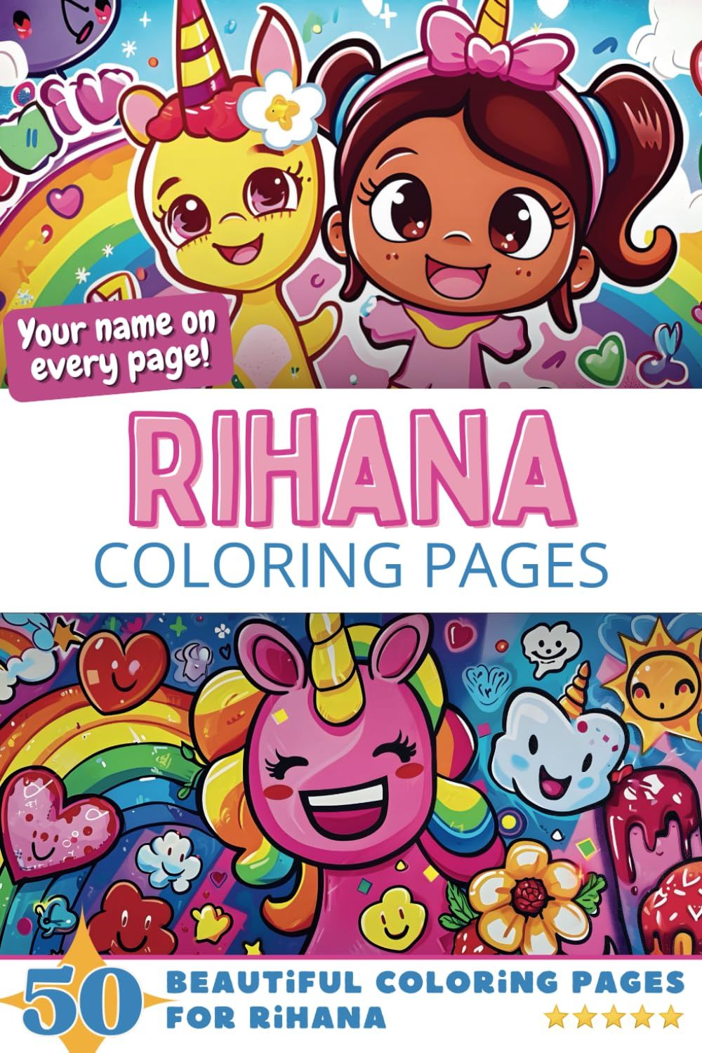 Rihana Coloring Book Cover
