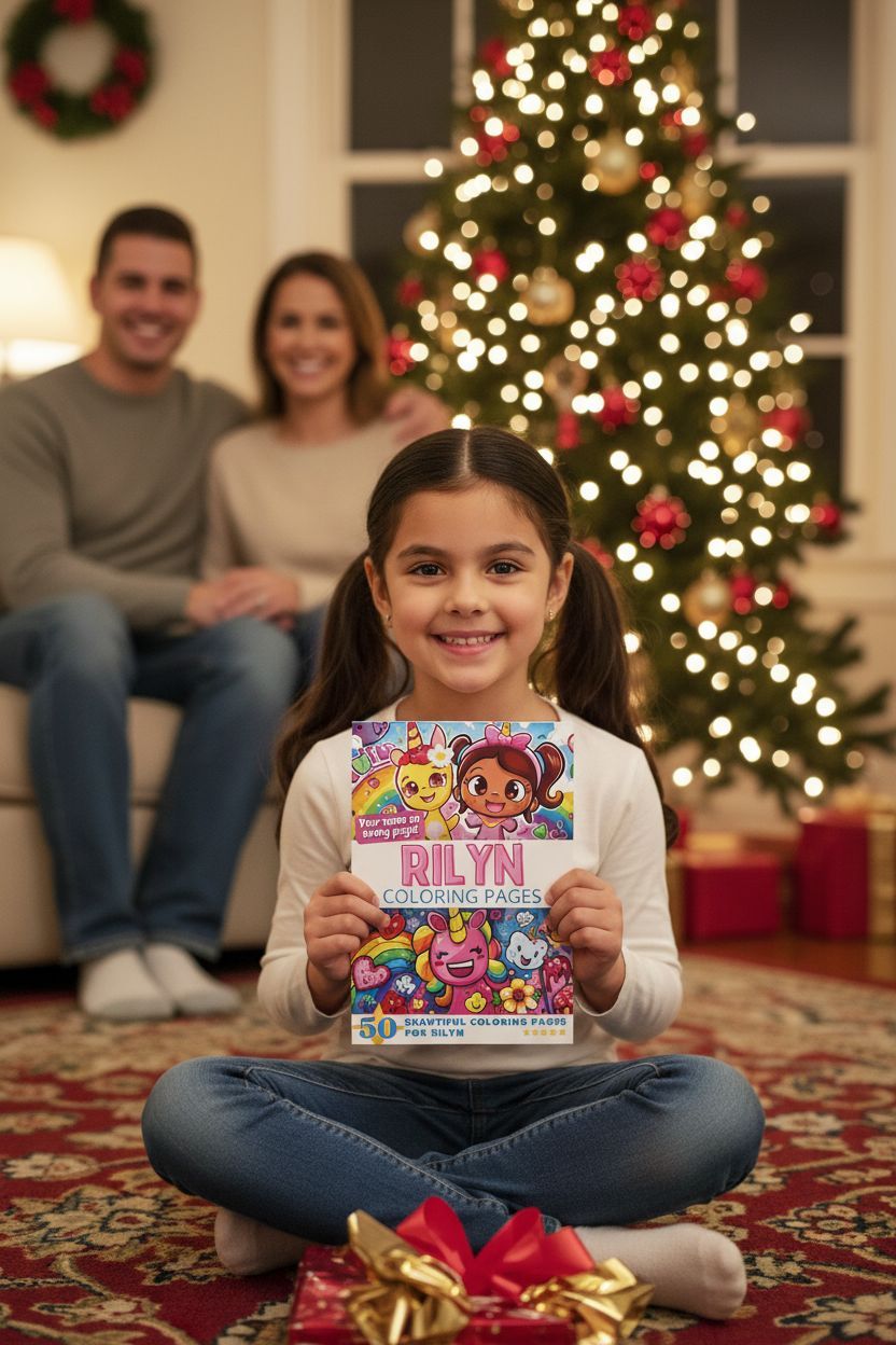 Rilyn Christmas coloring pages gift
