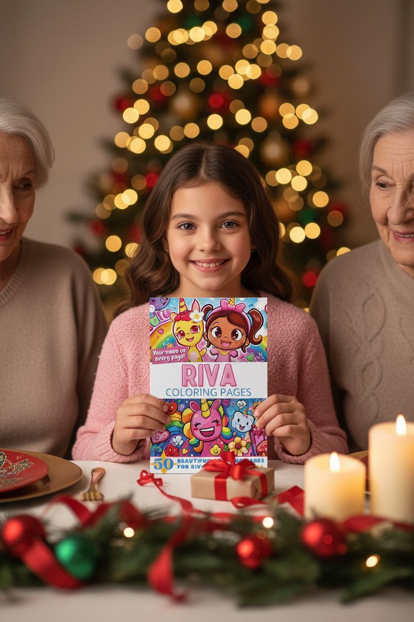 Riva Christmas coloring pages gift