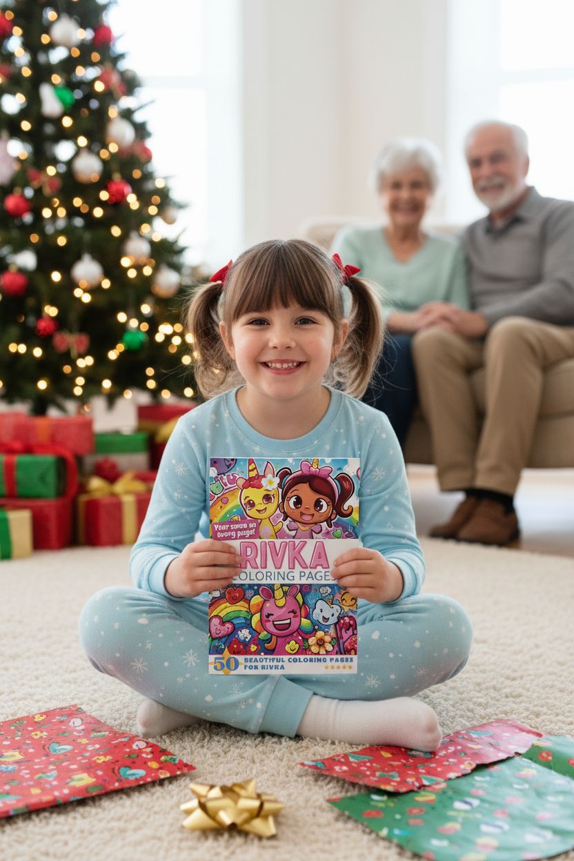 Rivka Christmas coloring pages gift