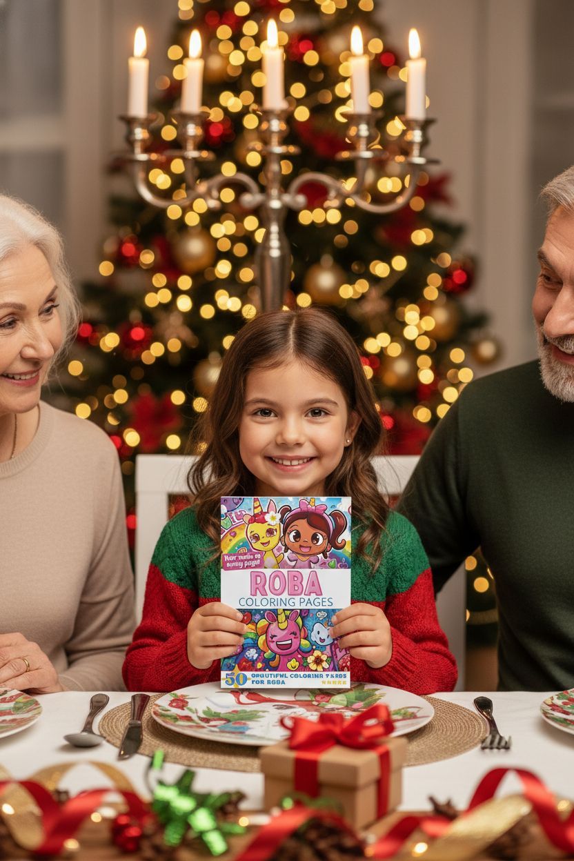 Roba Christmas coloring pages gift