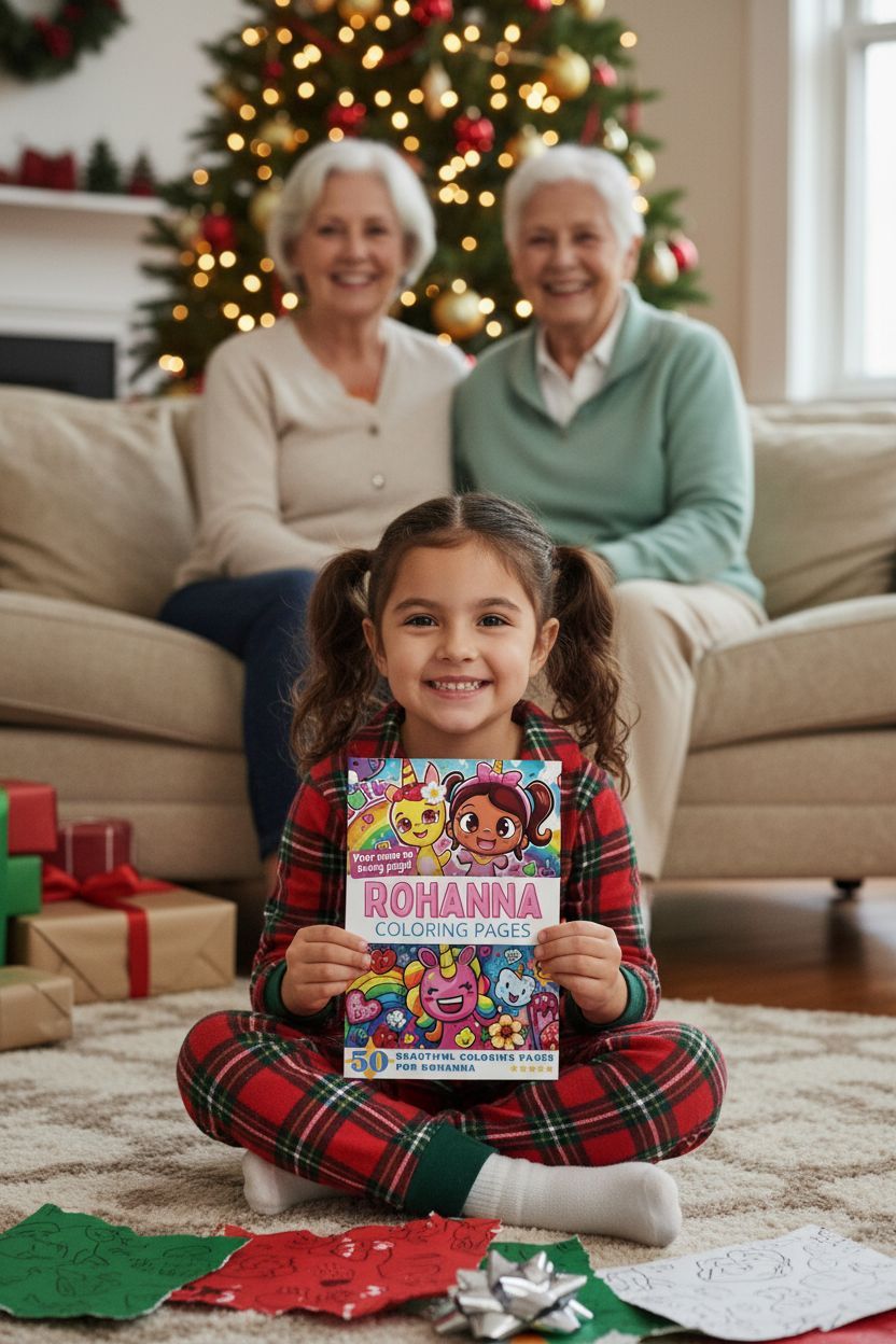 Rohanna Christmas coloring pages gift