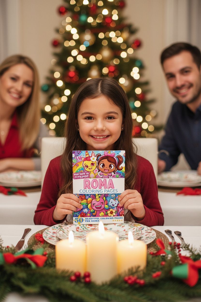 Roma Christmas coloring pages gift