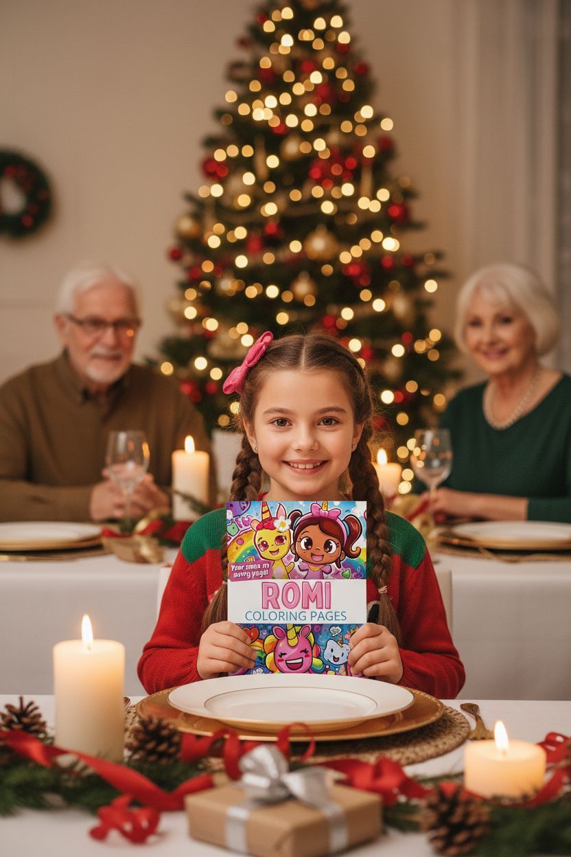 Romi Christmas coloring pages gift
