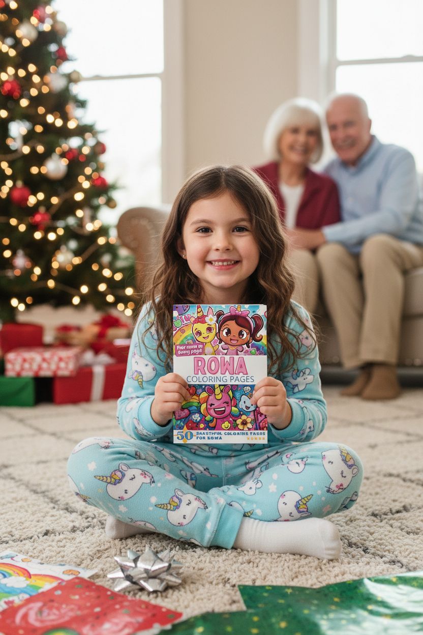 Rowa Christmas coloring pages gift