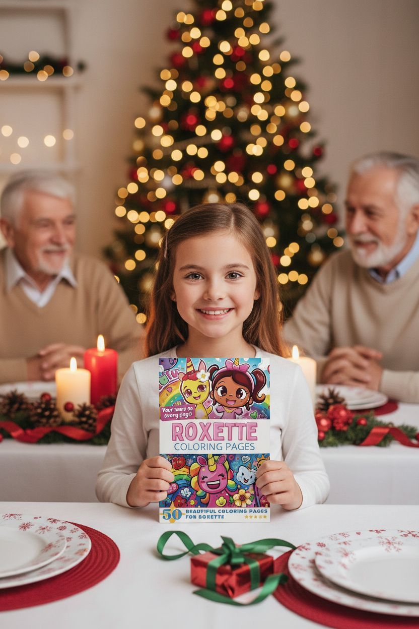 Roxette Christmas coloring pages gift