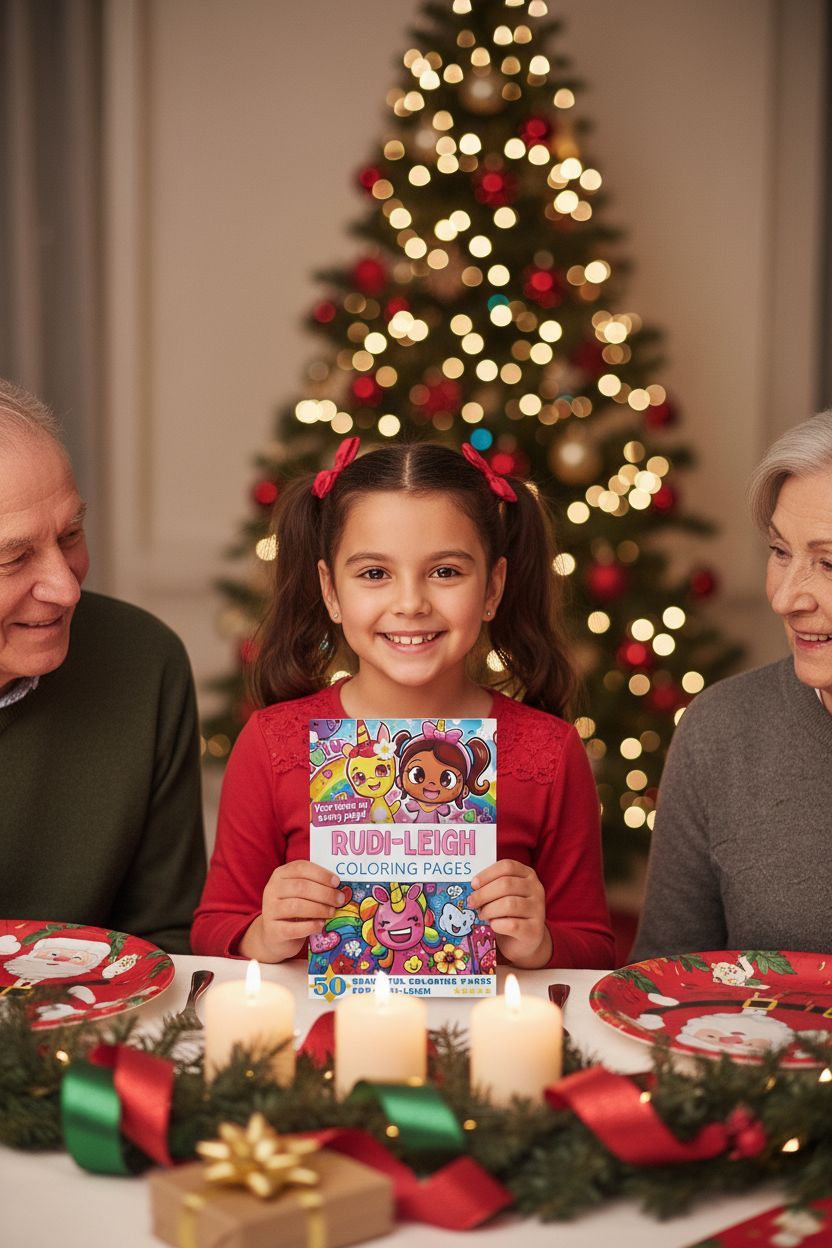 Rudi-Leigh Christmas coloring pages gift