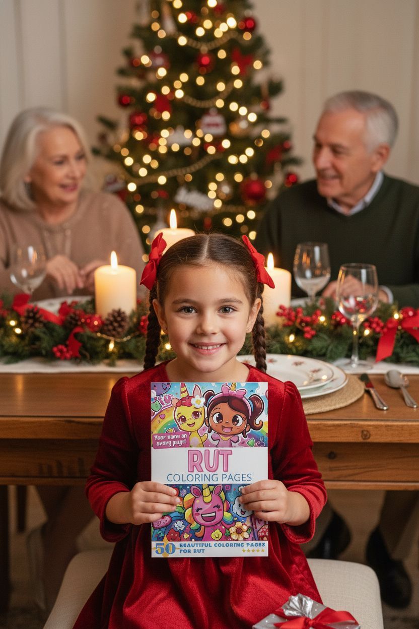 Rut Christmas coloring pages gift