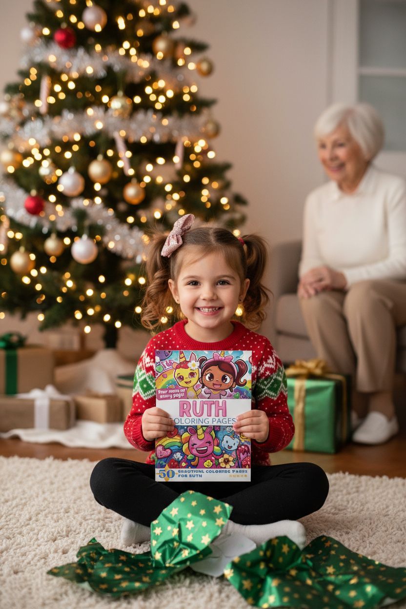 Ruth Christmas coloring pages gift