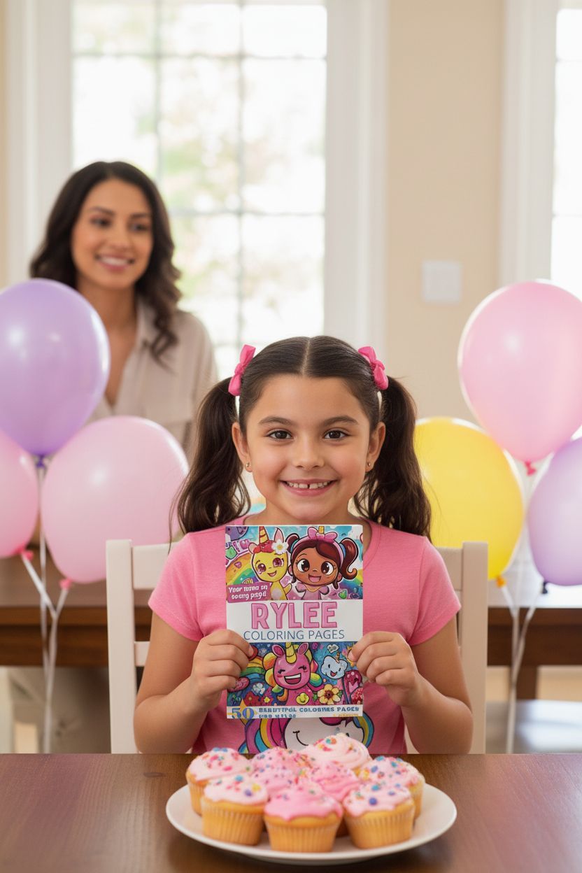 Rylee coloring book in use