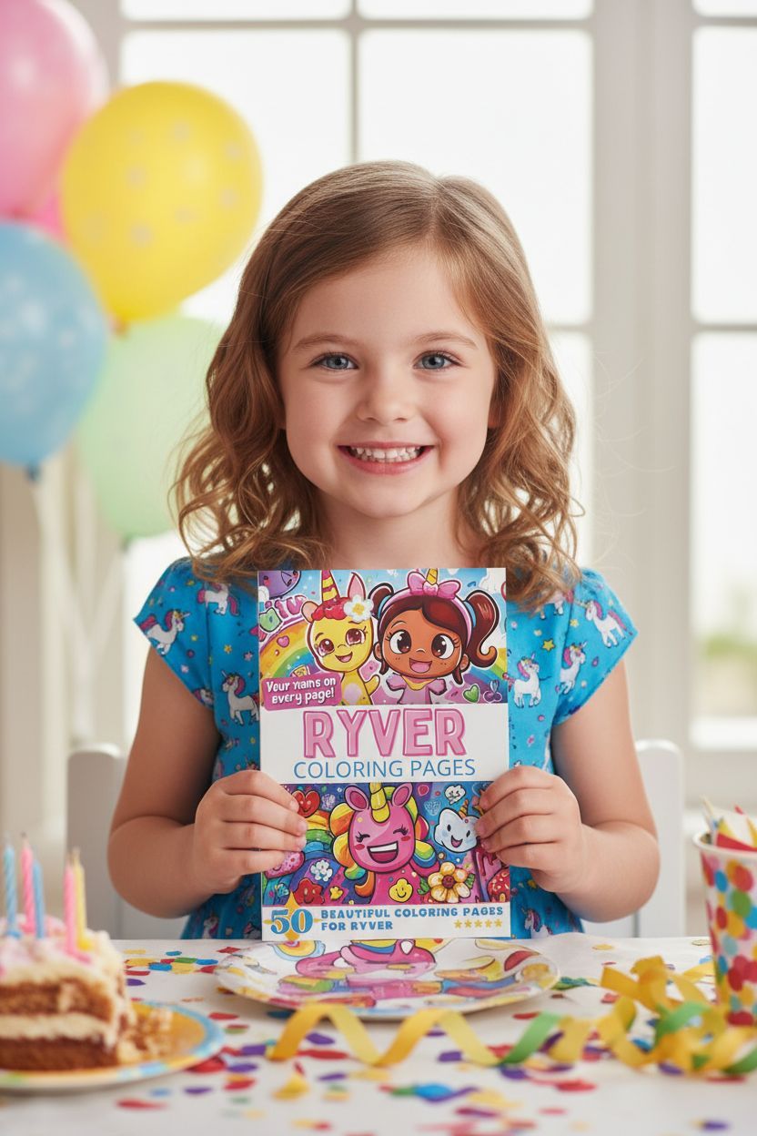 Ryver coloring book in use