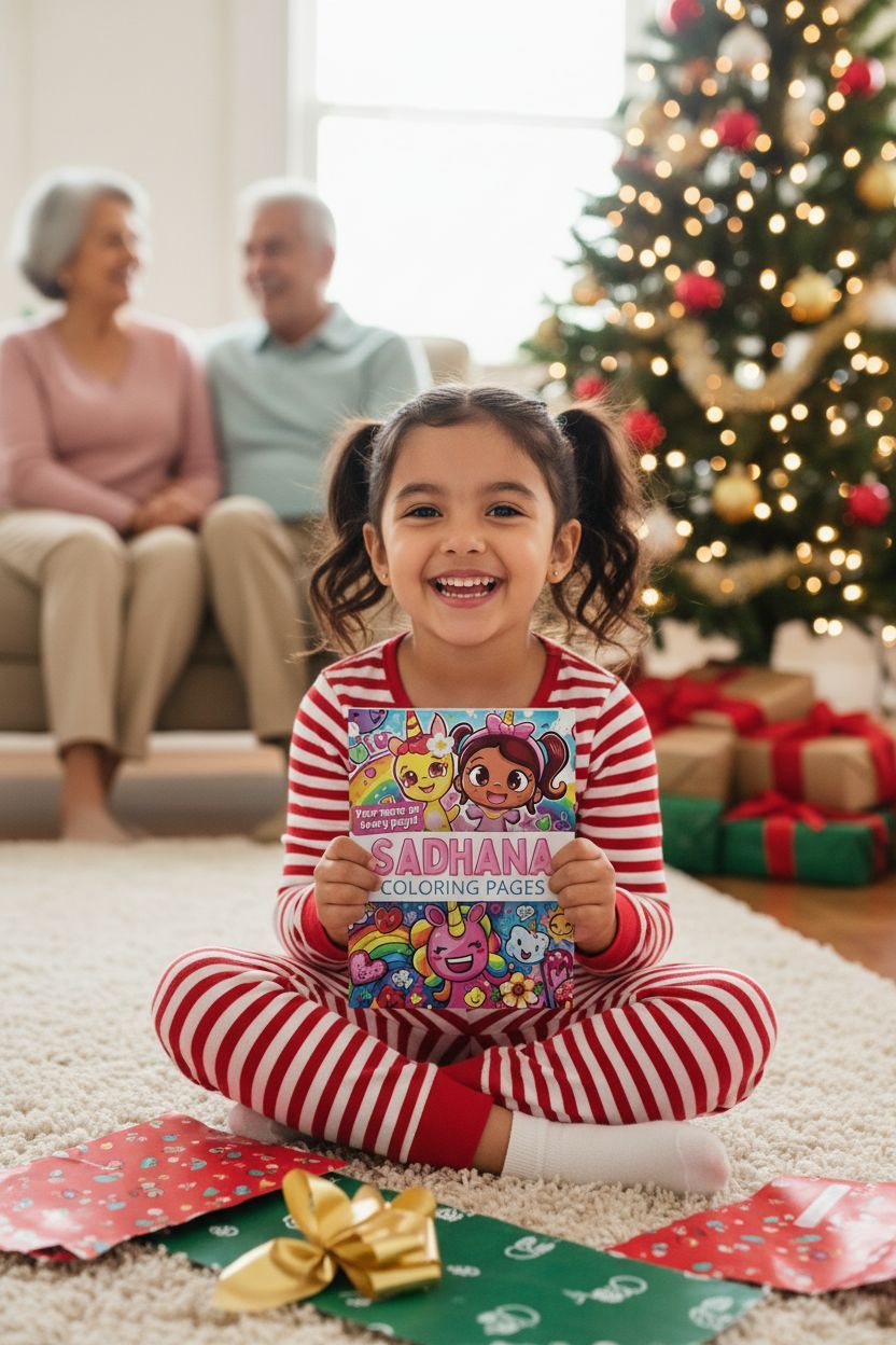Sadhana Christmas coloring pages gift