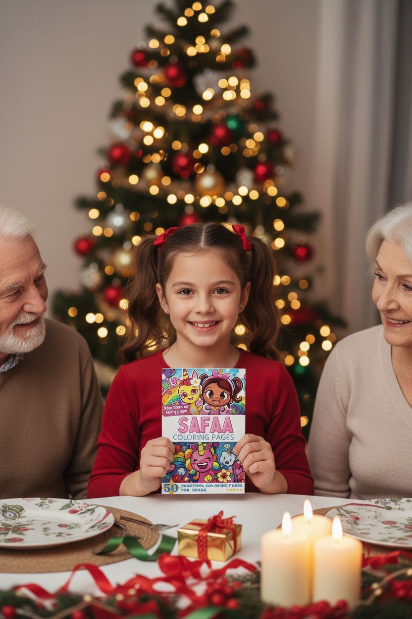 Safaa Christmas coloring pages gift
