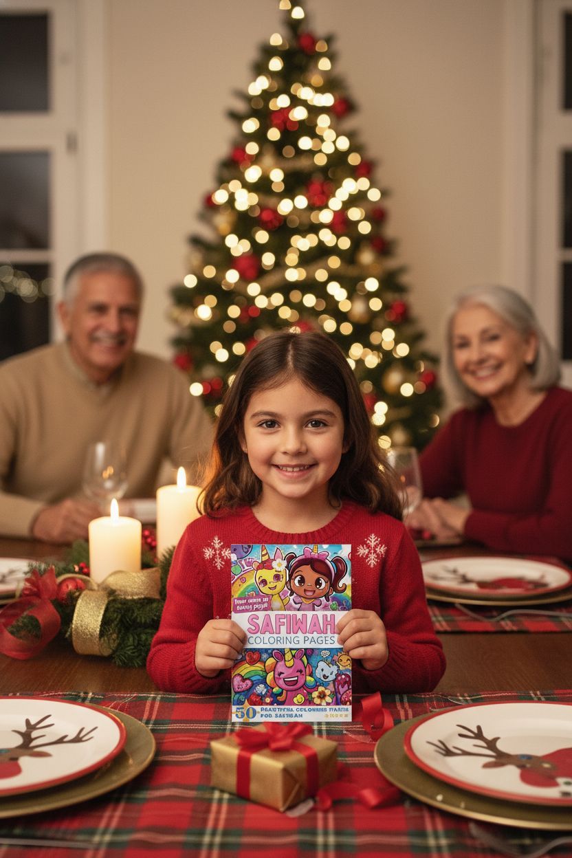 Safiwah Christmas coloring pages gift