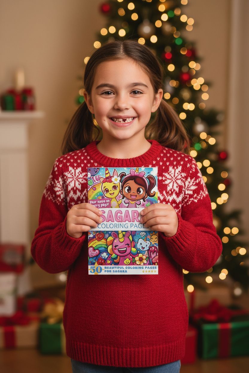 Sagara Christmas coloring pages gift