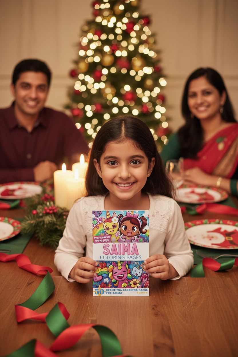 Saima Christmas coloring pages gift