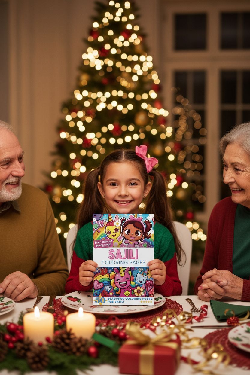 Sajili Christmas coloring pages gift