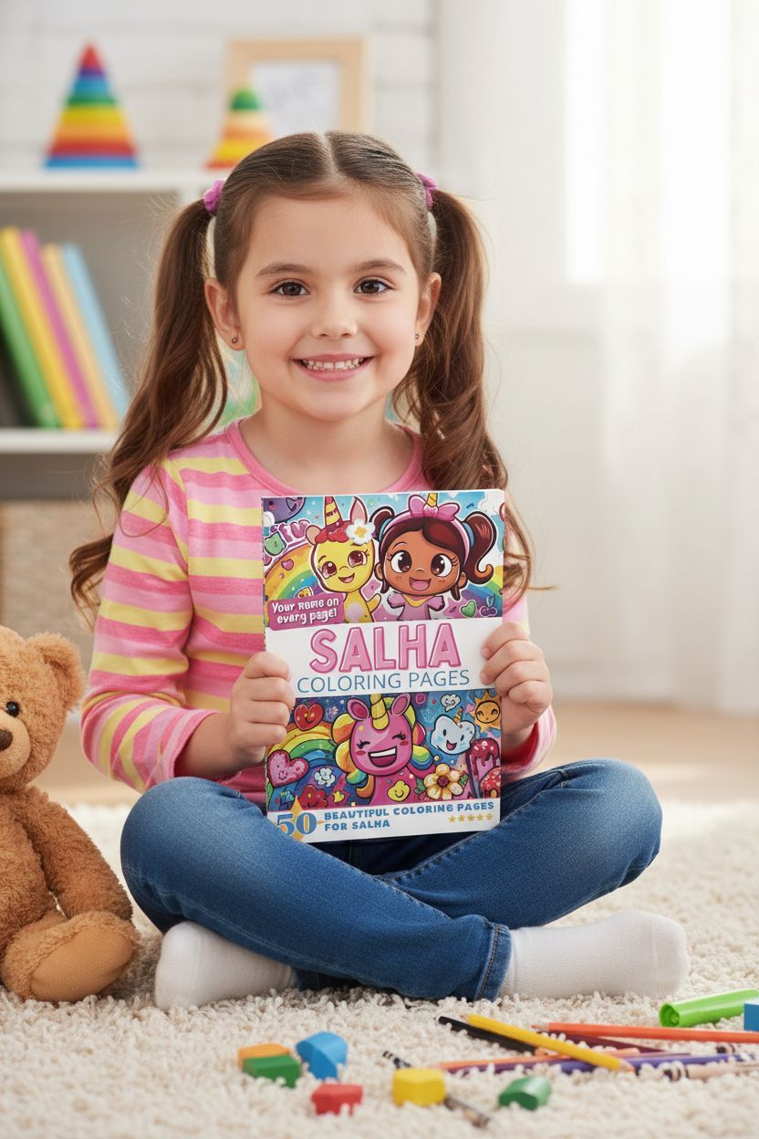 Salha personal coloring pages