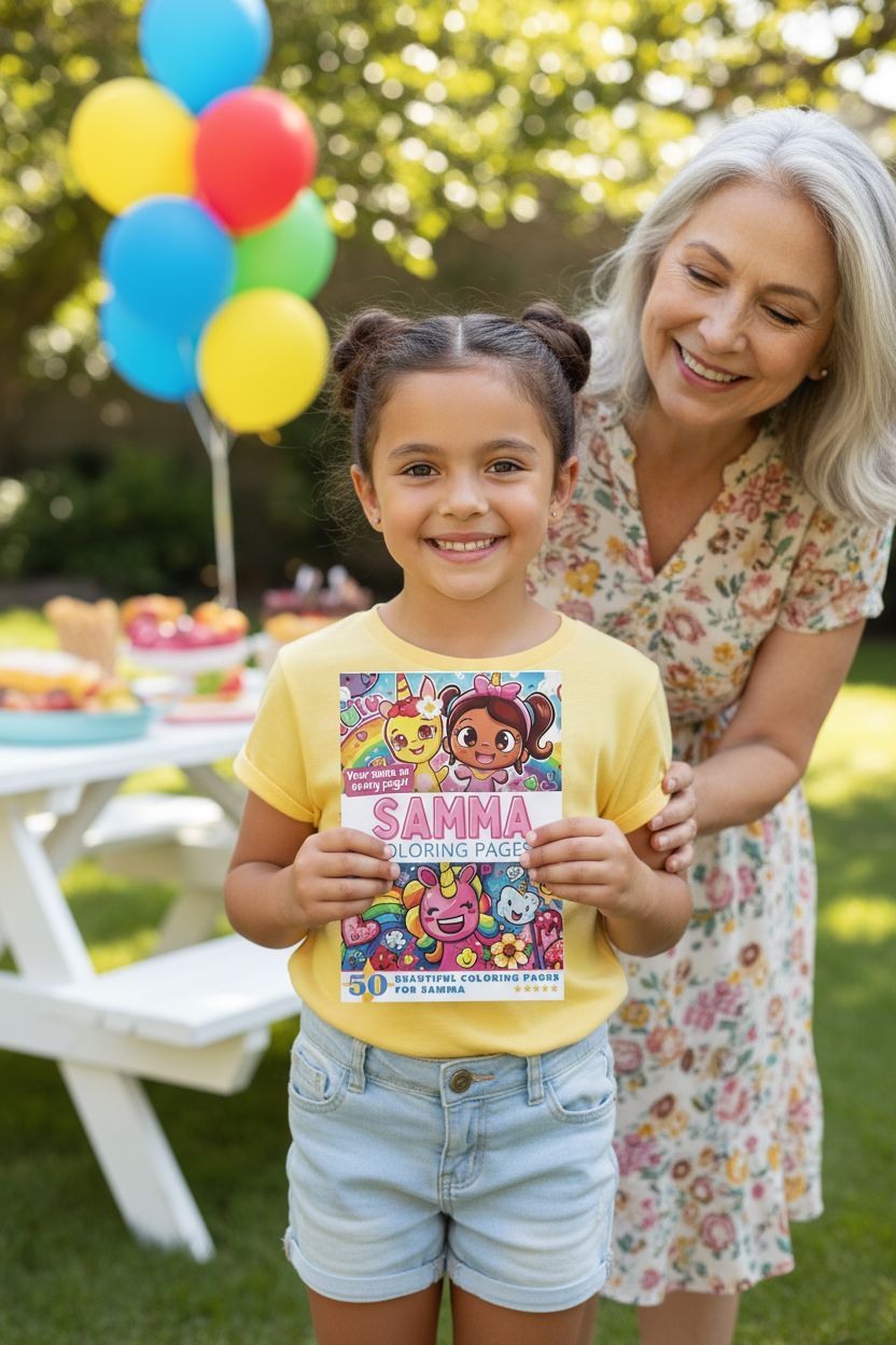 Samma coloring book in use