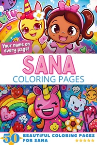 Sana Coloring Book Cover