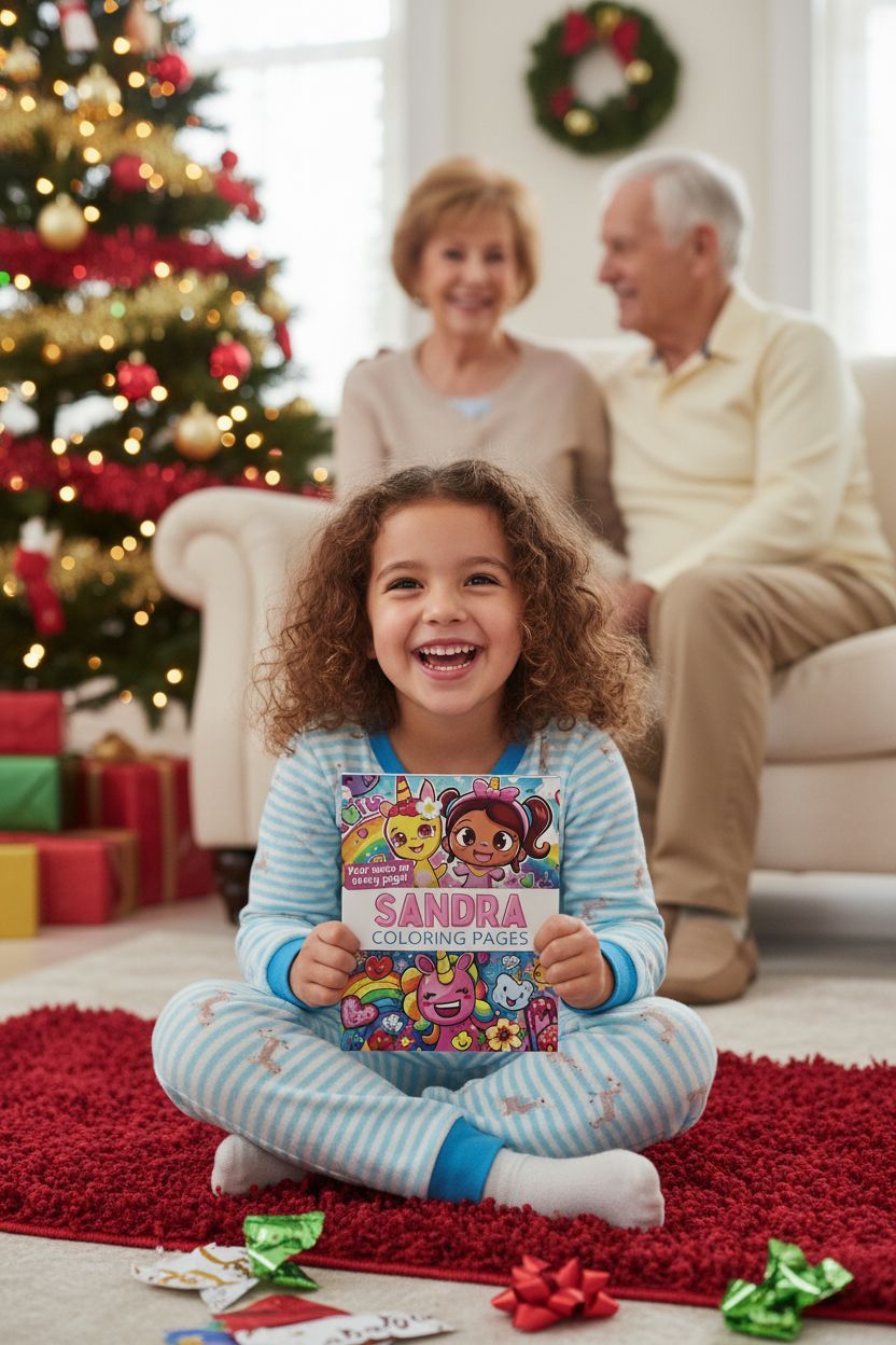 Sandra Christmas coloring pages gift