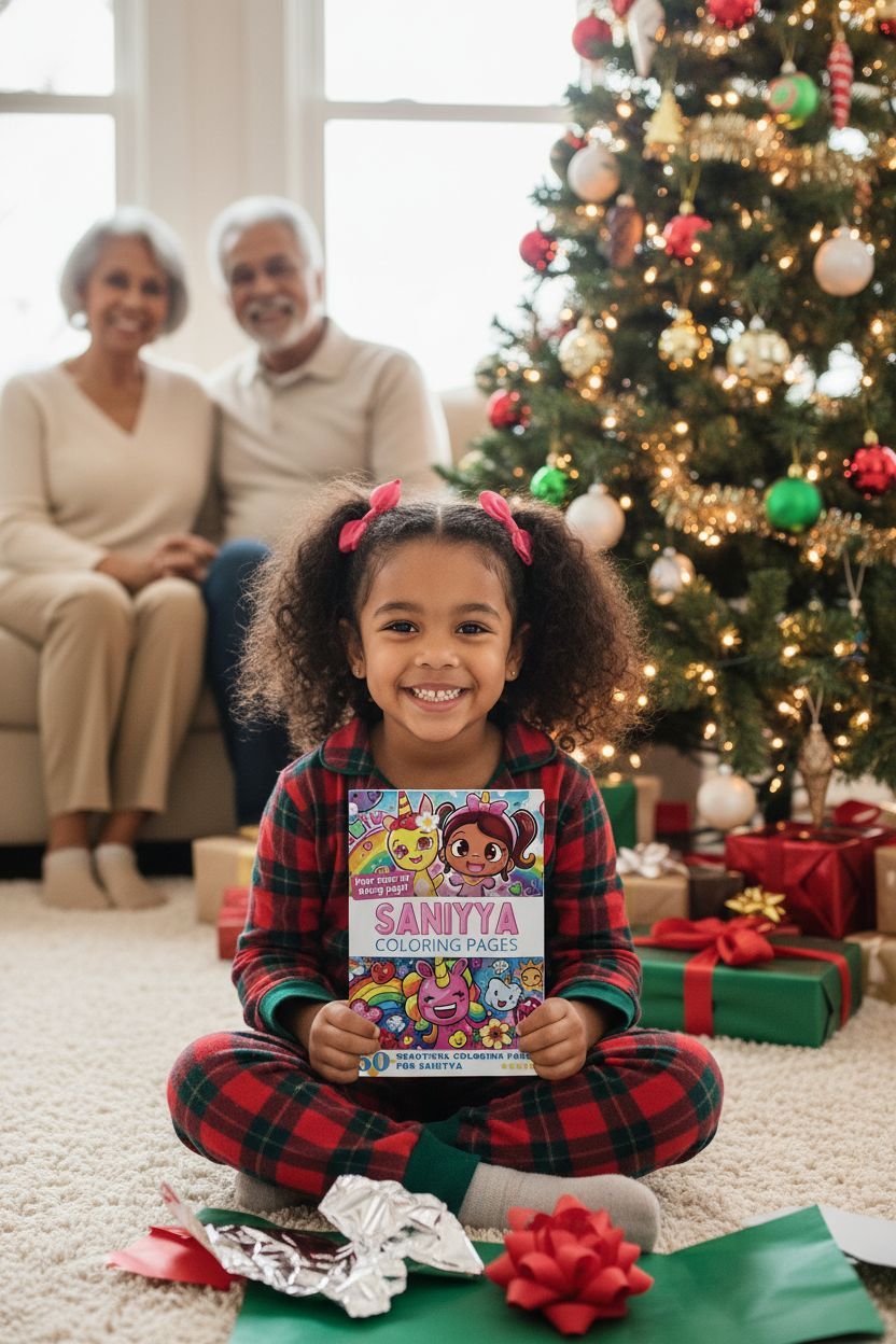 Saniyya Christmas coloring pages gift