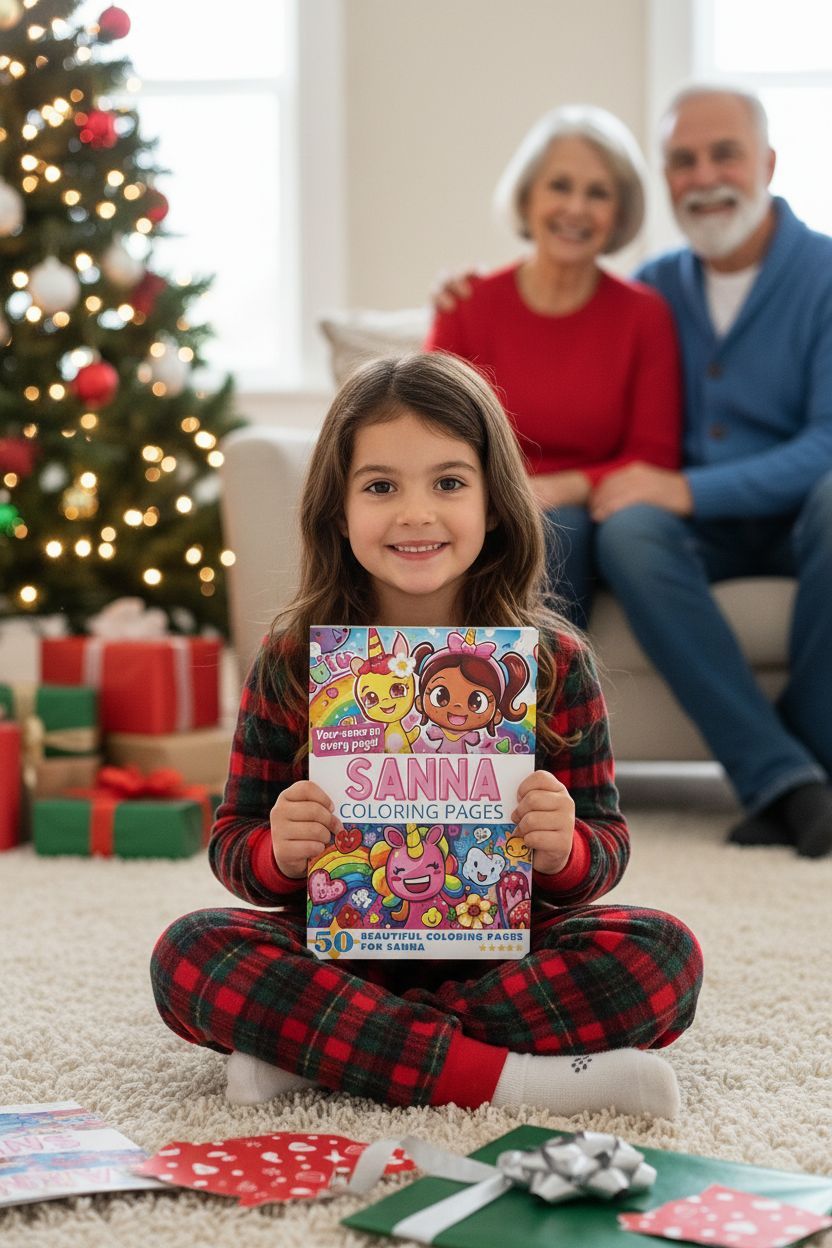 Sanna Christmas coloring pages gift